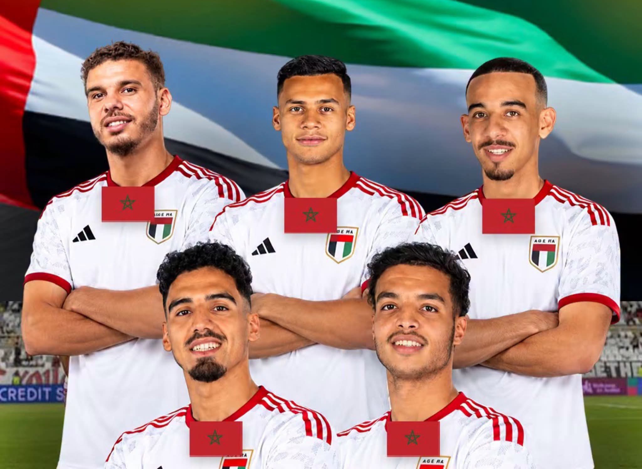 تجنيس يثير الجدل.. خمسة لاعبين مغاربة في المنتخب الإماراتي